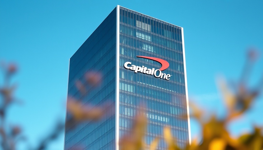 Capital One building sign reflecting auto finance trends
