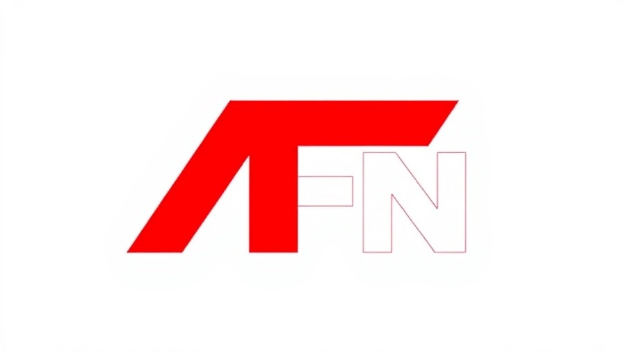 AFN logo in red and white, simple digital design