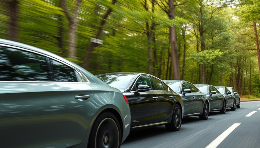 Audi E-Tron GT 2025 test vehicles on a scenic road