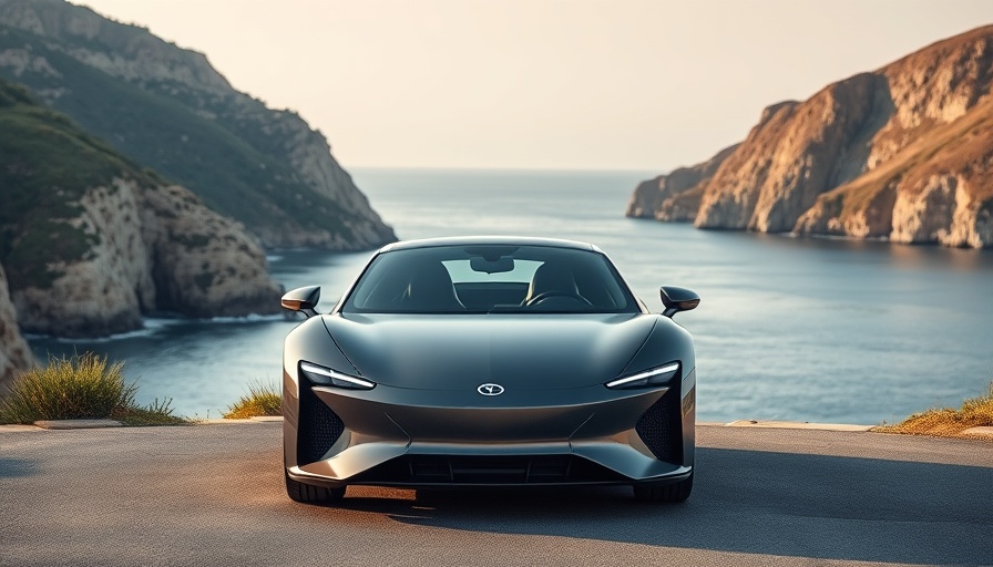 Sleek modern car near coastal cliff for Fisker Ocean Recall.