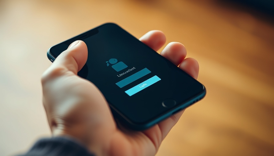 AI startups app login screen on smartphone