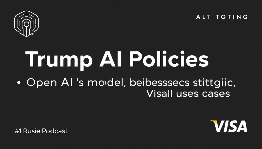 AI Policies episode poster with text on AI topics and strategies