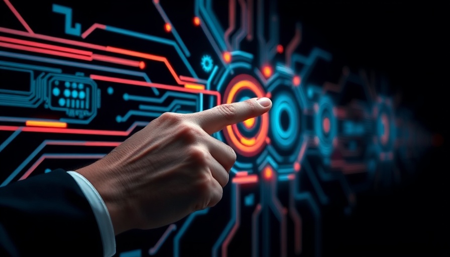 Close-up of hand with digital AI interface highlighting AI safety.