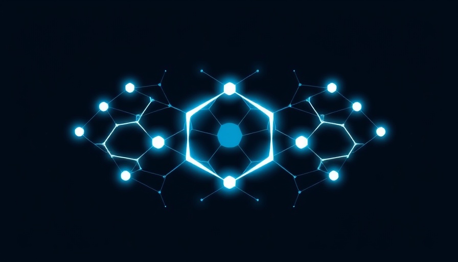 Generative AI logo with digital network background