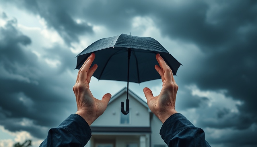 Conceptual weather insurance protection image.
