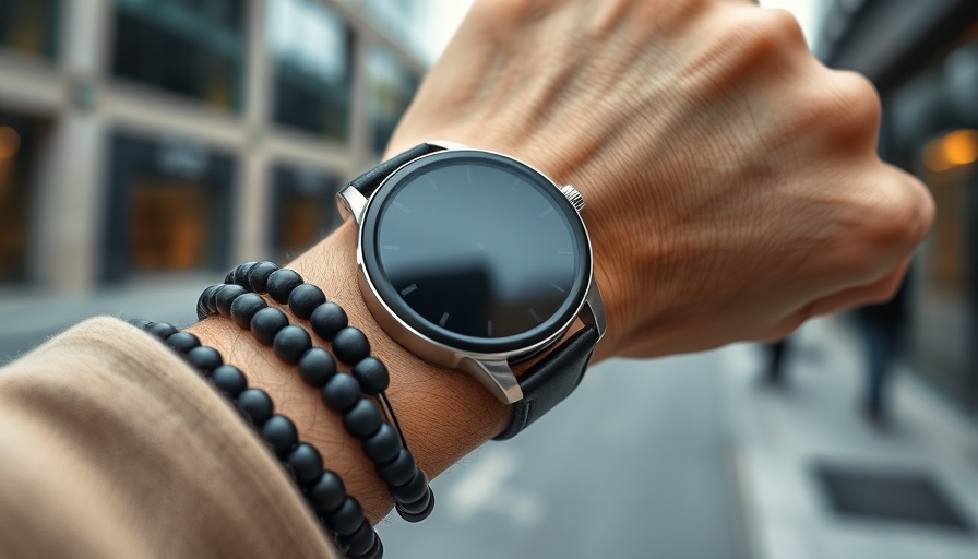 Modern smartwatch on wrist with stylish accessories, smartwatch deals