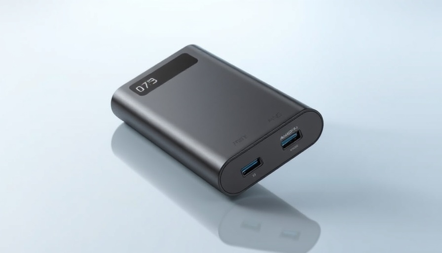 Sleek Anker 737 power bank with ports and display