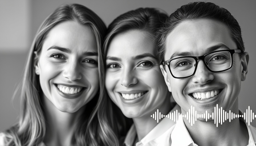 DNA storage podcast banner with portraits and scientific icons.