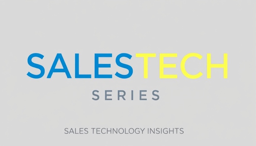 Supply Chain AI logo: SALESTECH SERIES in blue and gray.