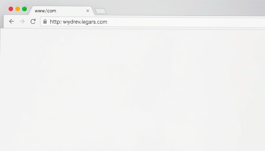 Minimalistic browser interface with navigation buttons