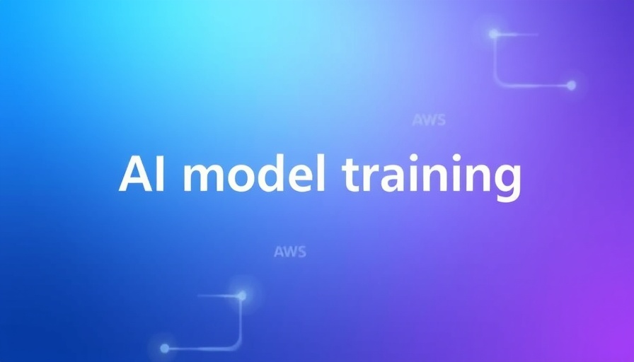 AI model training with AWS SageMaker gradient background