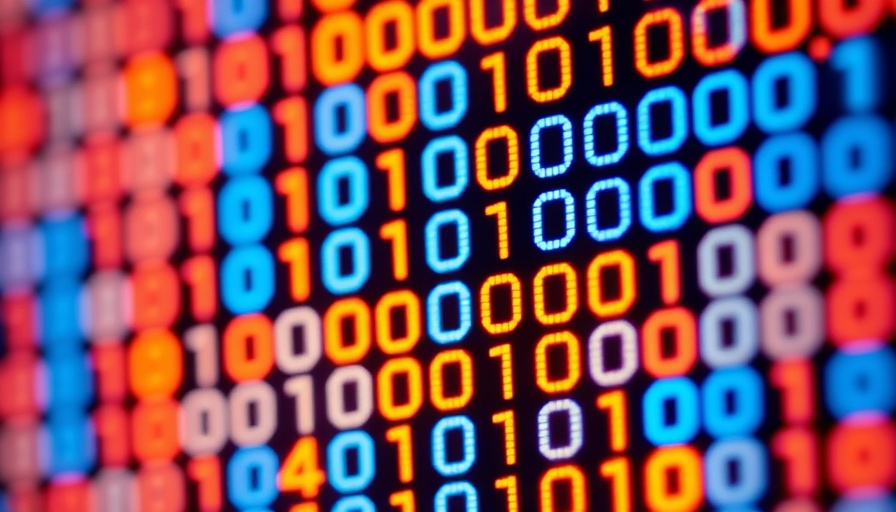 AI Czar: Close-up of glowing binary code on screen