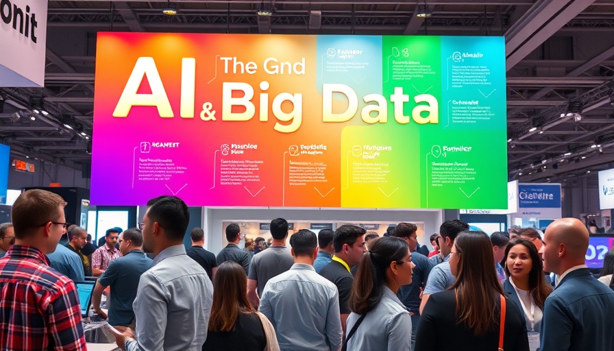 AI training banner showcasing AI & Big Data Expo, vibrant and dynamic.