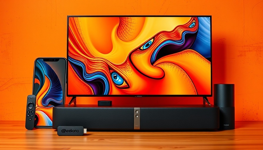 Black Friday Deals on electronics, featuring smartphone, TV, and soundbar.