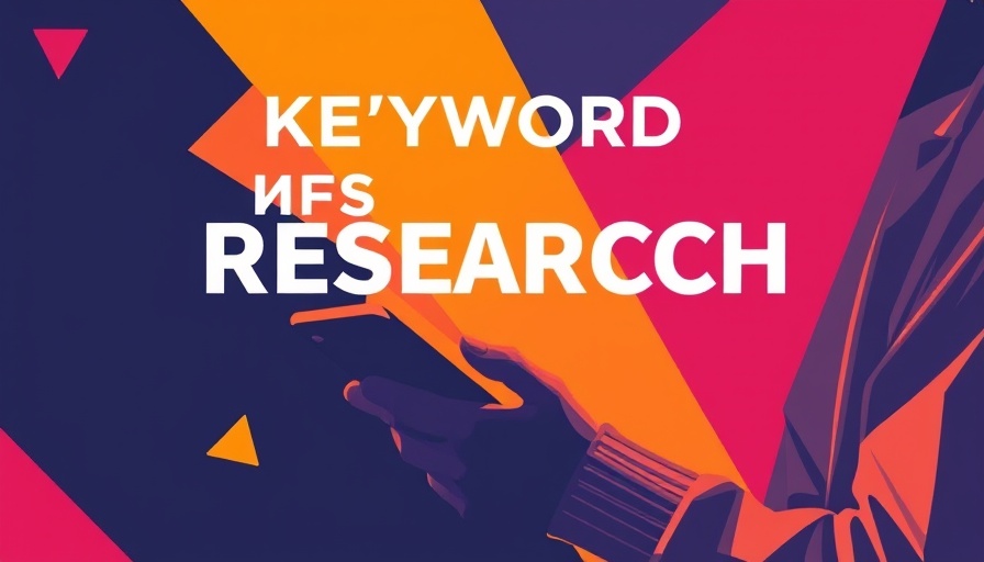 Keyword research template marketing graphic design.