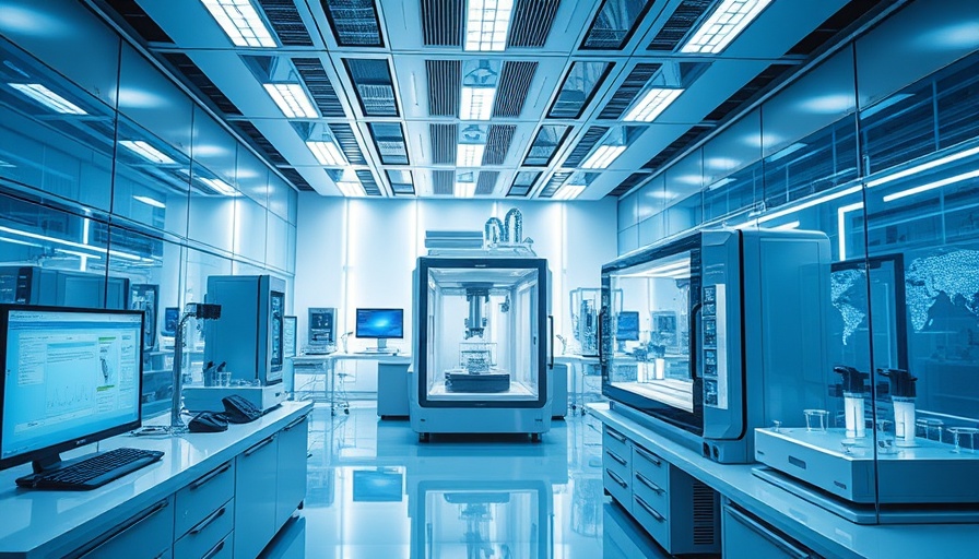 Advanced nanoprinting innovation lab with high-tech equipment
