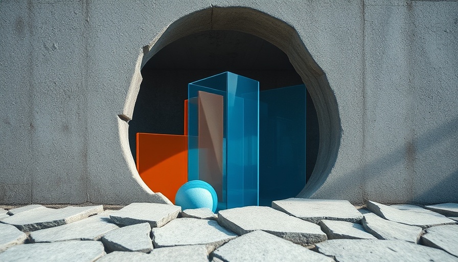 Abstract depiction for AI trends with futuristic elements.