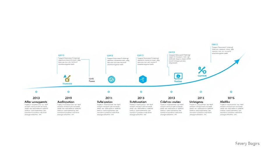 AI GUI automation timeline chart from 2023 to 2025+