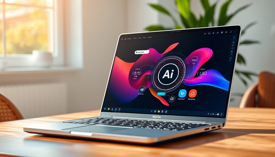 Merlin AI software on laptop with interface in a bright room.