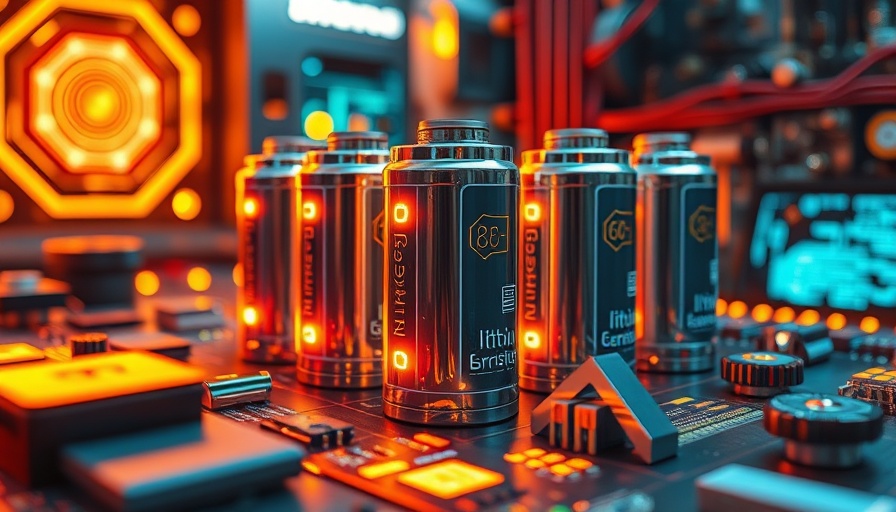 Futuristic lithium-sulfur batteries in high-tech lab setting
