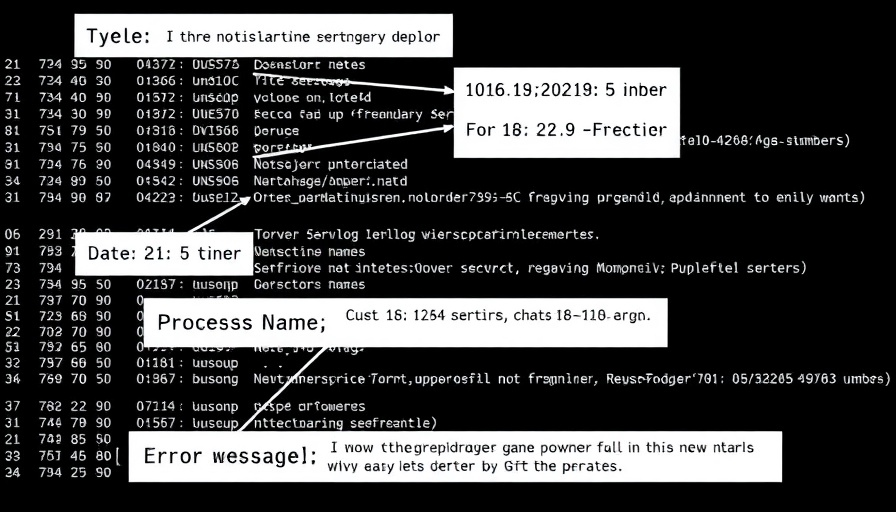 Syslog diagram with annotations explaining its components.