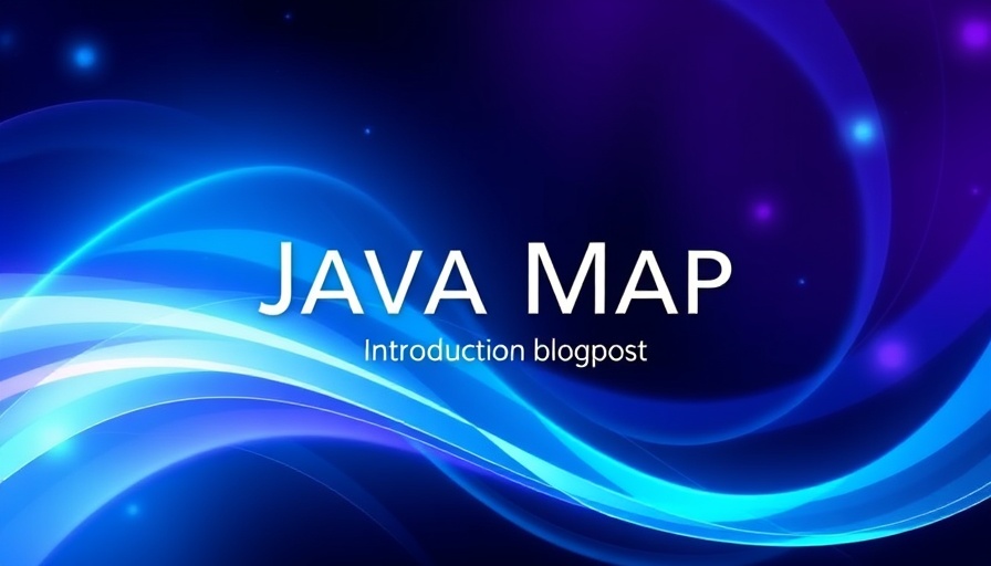 Abstract technology background with Java Maps introduction.