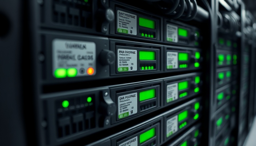 Graph RAG close-up server rack with data drives and indicators