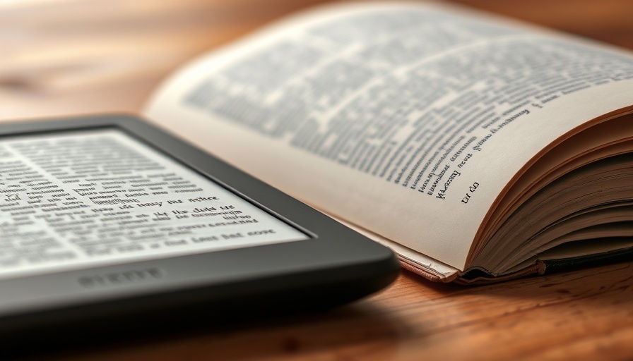 E-reader and book close-up showcasing reading formats for NLP Python