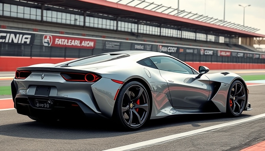 Sleek silver sports car at race track, Stellantis leadership change.