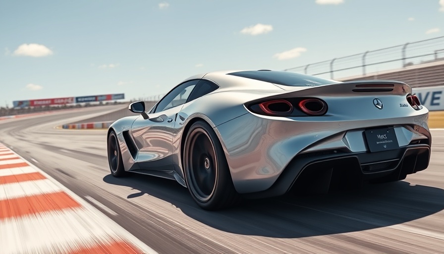 Sleek modern silver sports car on racetrack, Stellantis leadership change.