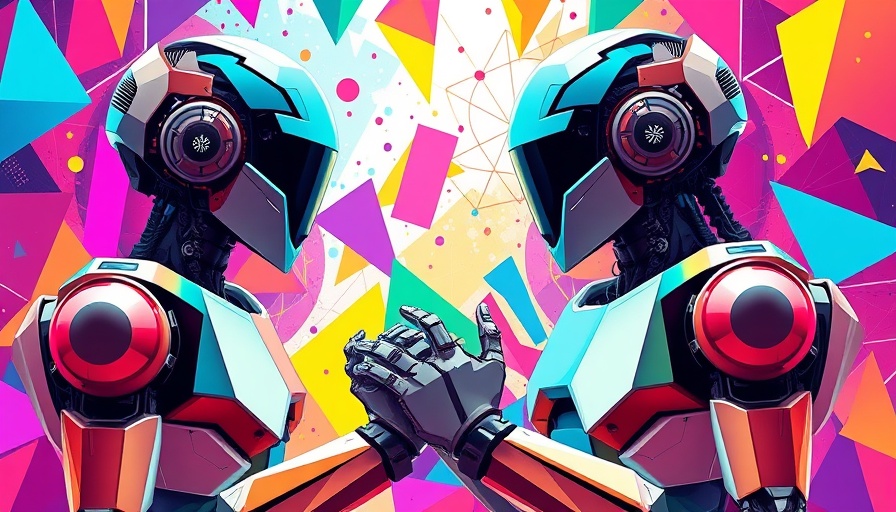 Colorful abstract digital art representing AI translation concept.