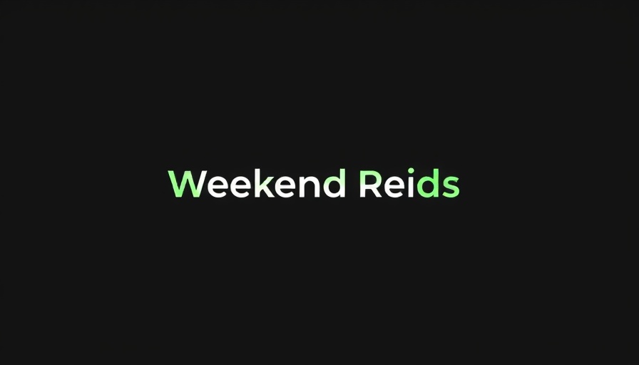 Weekend Reads logo on a black background
