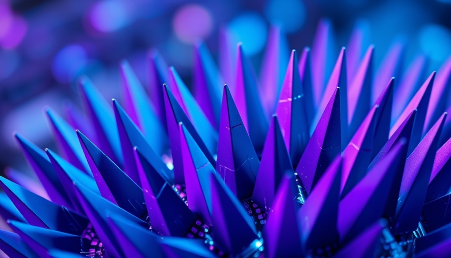 Abstract geometric spikes symbolizing IT productivity.