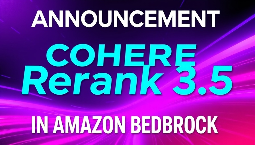 AI integration update with AWS and Cohere Rerank 3.5 graphic.