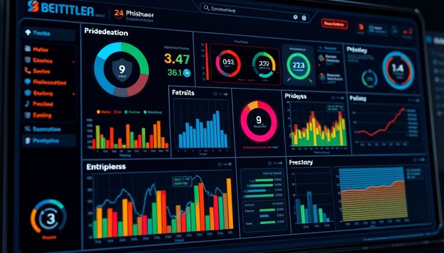 AI cybersecurity tools interface with phishing risk analysis