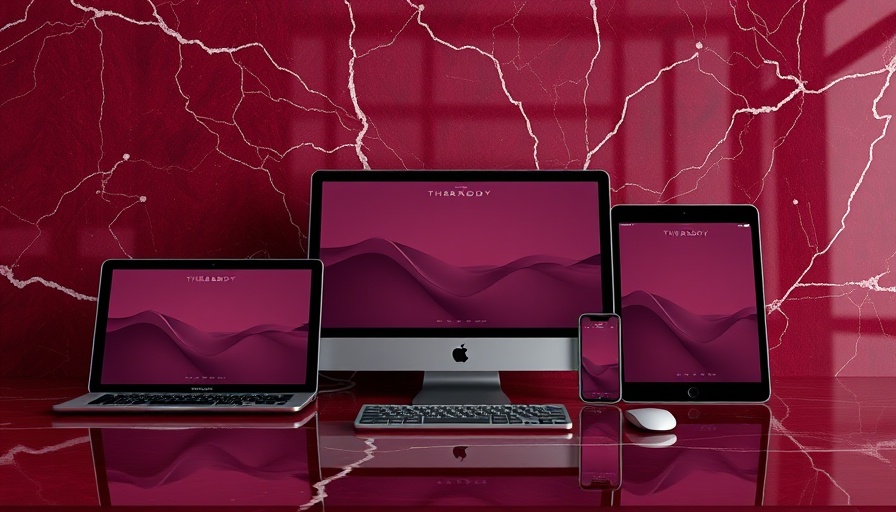 Therabody deals on sleek therapy devices against maroon marble.