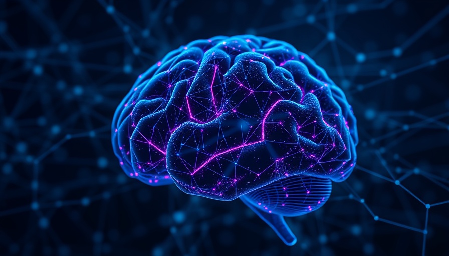 Futuristic neural network symbolizing AI regulation.