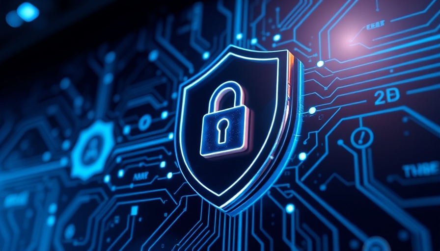 Futuristic digital shield in cybersecurity trends 2025.
