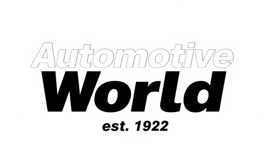 Automotive World logo, established in 1992, black and white.