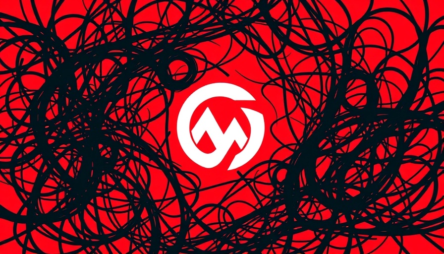 Content Moderation concept with Meta logo and abstract design.