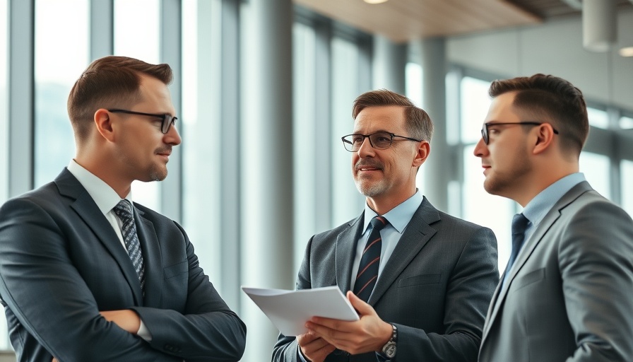 Business professionals discussing procurement strategy in a meeting.