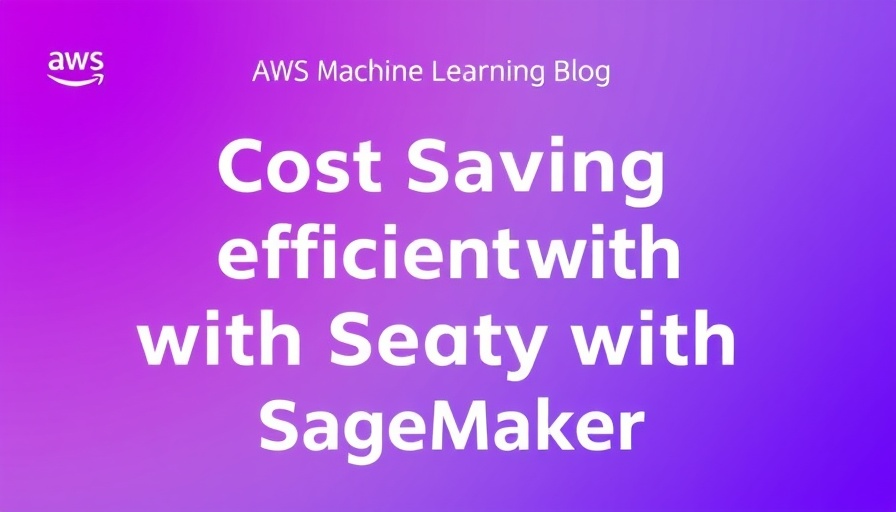 SageMaker cost efficiency blog banner with purple gradient.