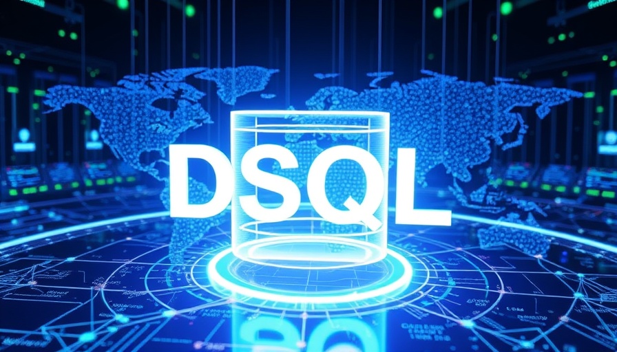Futuristic Amazon Aurora DSQL database with holographic design.