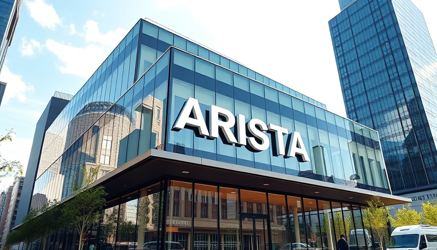Network Stacking concept with ARISTA building facade