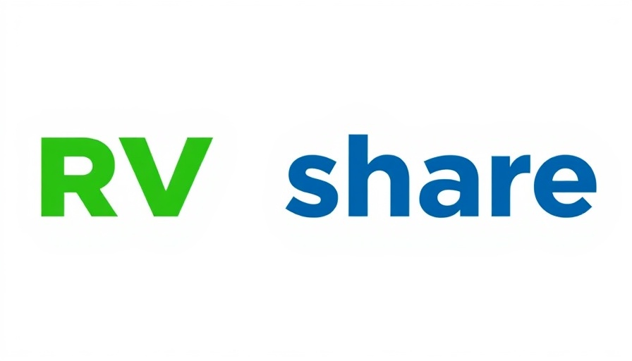 RVshare logo in blue and green for RV living tips