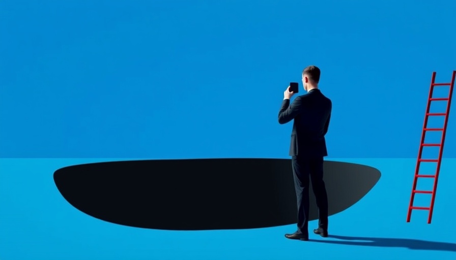 Abstract image symbolizing digital privacy with man and pit