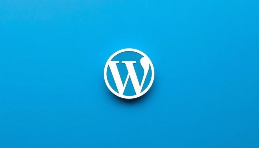 WordPress logo symbolizing communication strategies on blue background.