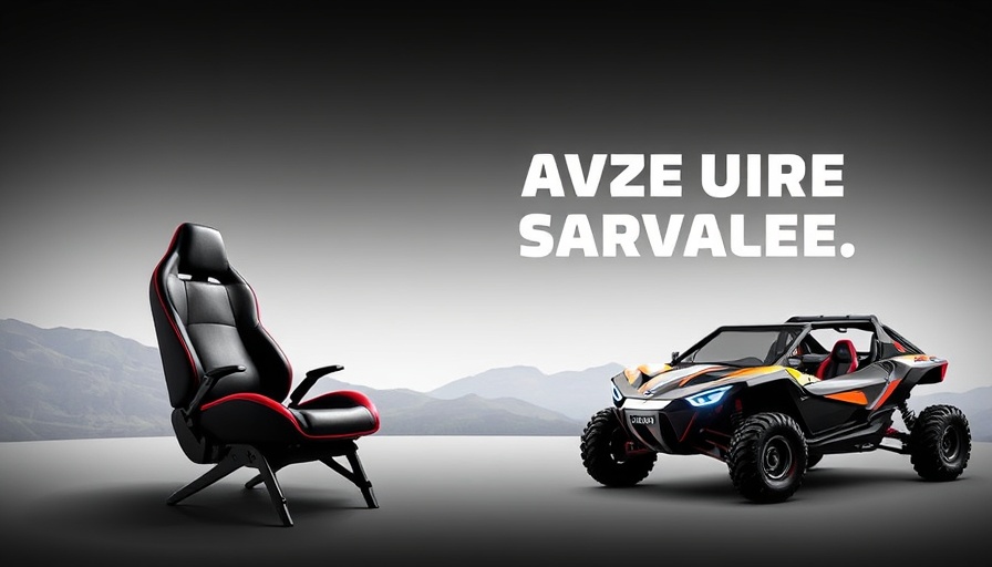 Malcolm Smith promotional banner with off-road vehicle seats.