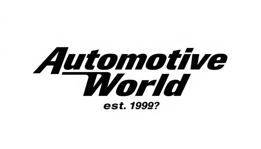 Automotive World logo, established 1992, simple black text