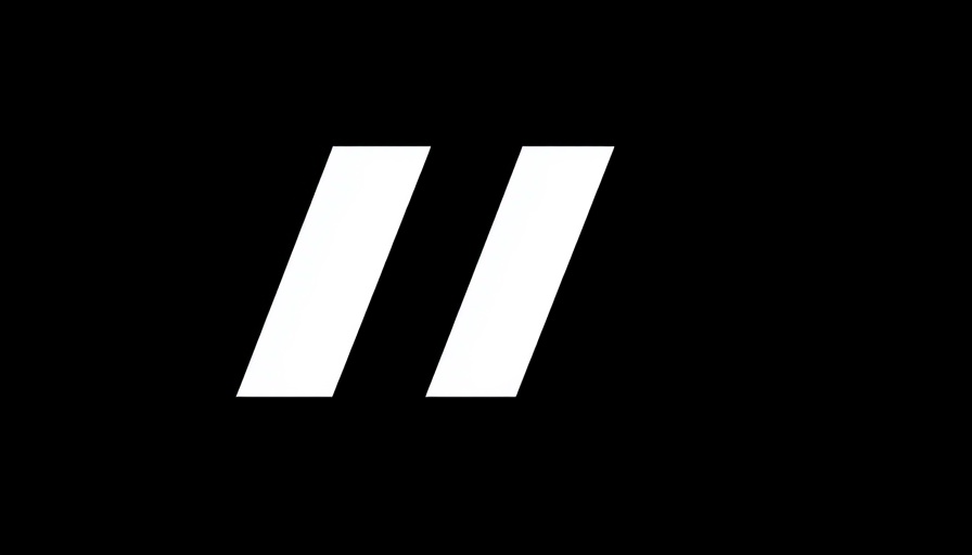 Bold letter M logo on black background, minimalistic design
